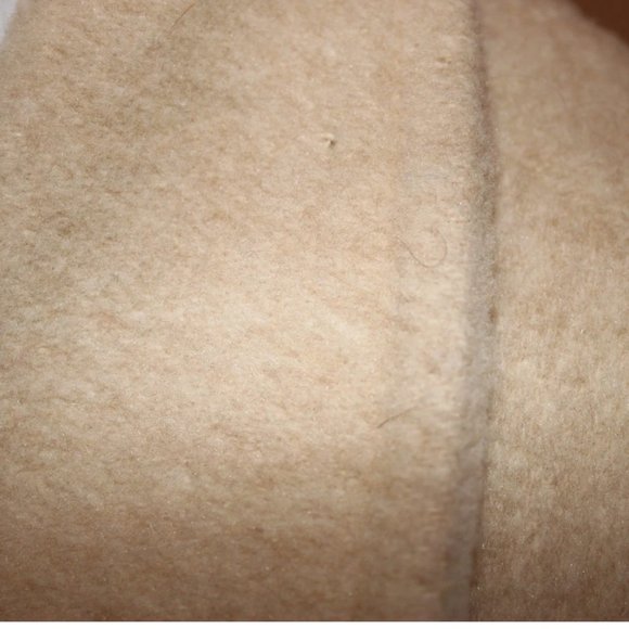 Vtg Fawn Beige Swing Cape Coat with scarf fringe Wool 1960s Retro 00ak Beautiful - Picture 6 of 6